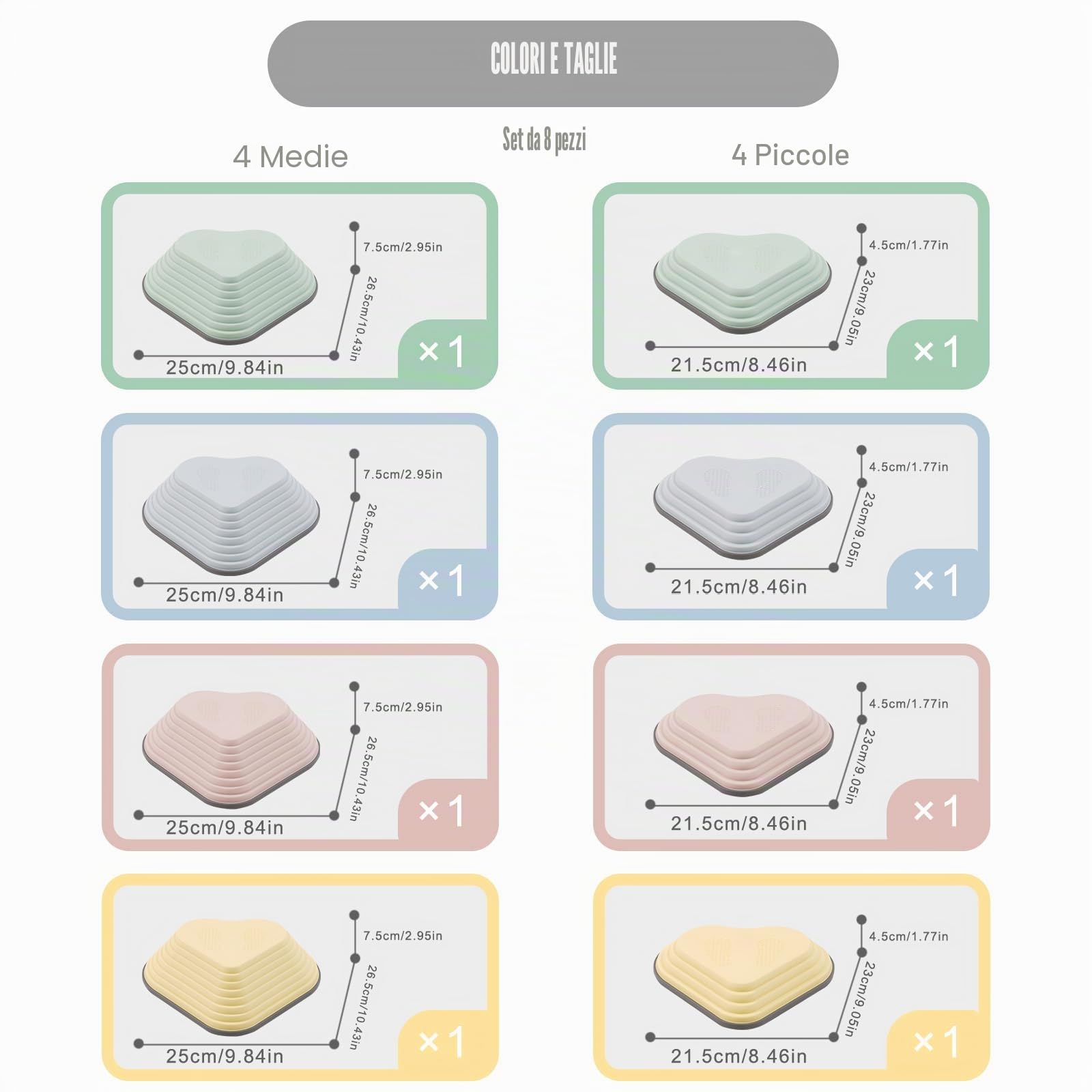 8 Pietre di Equilibrio per Bambini,Percorso Psicomotorio Stepping Stones Antiscivolo,Gioco per Sviluppare Coordinazione ed Equilibrio