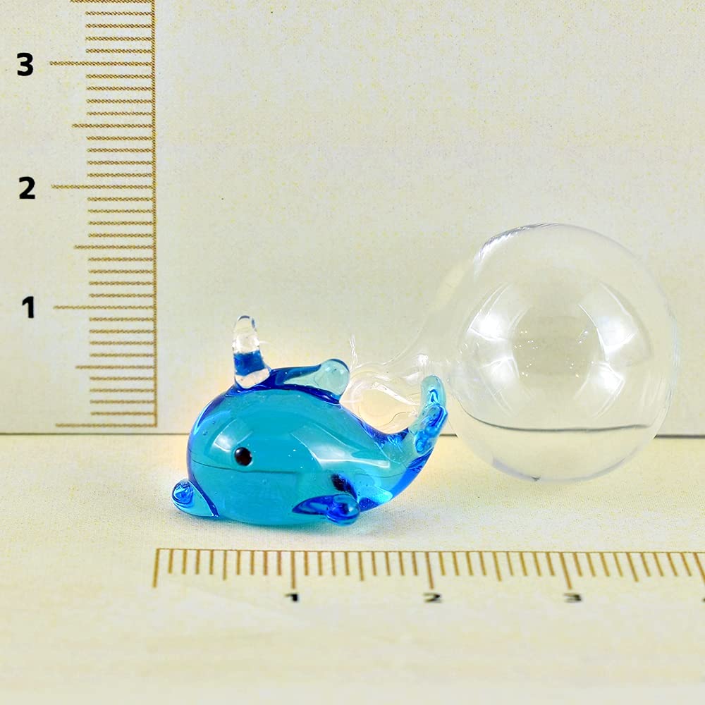 Amazon.co.jp: フォーカート かわいい手作り ガラス細工 浮玉 イルカ