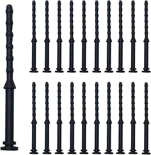 20PCS 66mm PC Case Fans Computer Cooling Fan Mount Screws CPU Fan Mounting Pin Rivet Rubber Noise Absorbtion Anti Vibration Pin Rivet CPU Fan Mounting Pin Rivet, Black