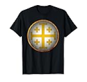 Crusades of The Kingdom of Jerusalem Jerusalem Cross T-Shirt