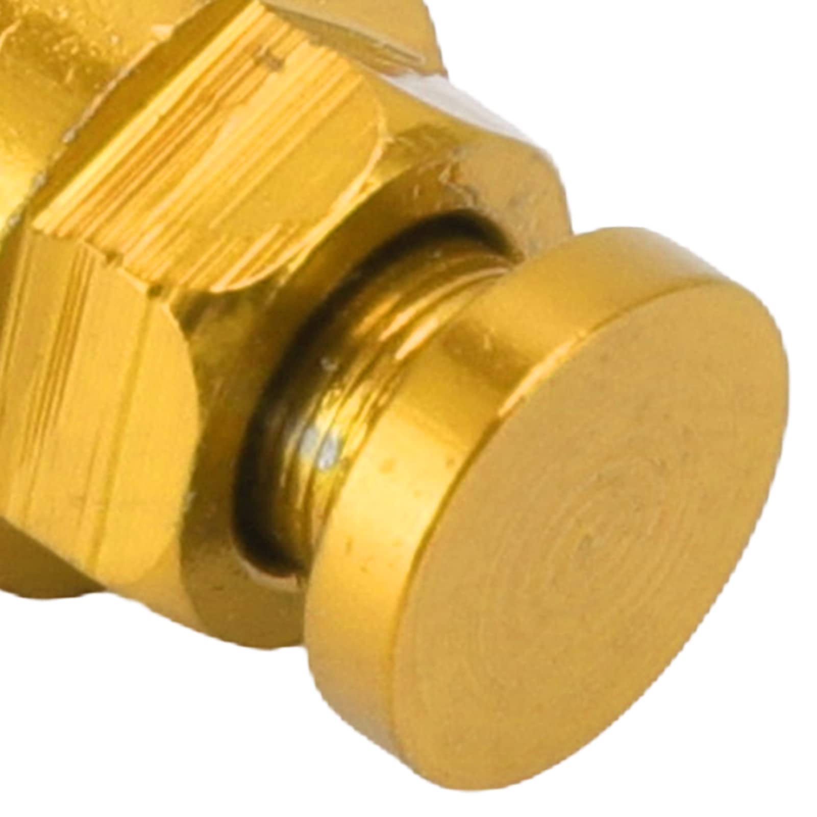 Sfiato Aria Forcella Moto, 2 Pezzi M5x0.8 Sostituzione Valvola di Sfogo Pressione Forcella Forcella in Lega di Alluminio per CRF150R CR125R CR250R CRF250R (Giallo)