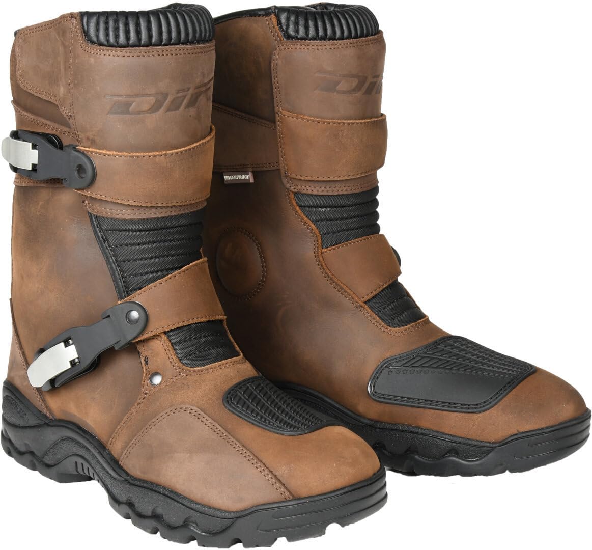 DIFI Navarra Medium Aerotex stivali da moto impermeabili, marrone, 42