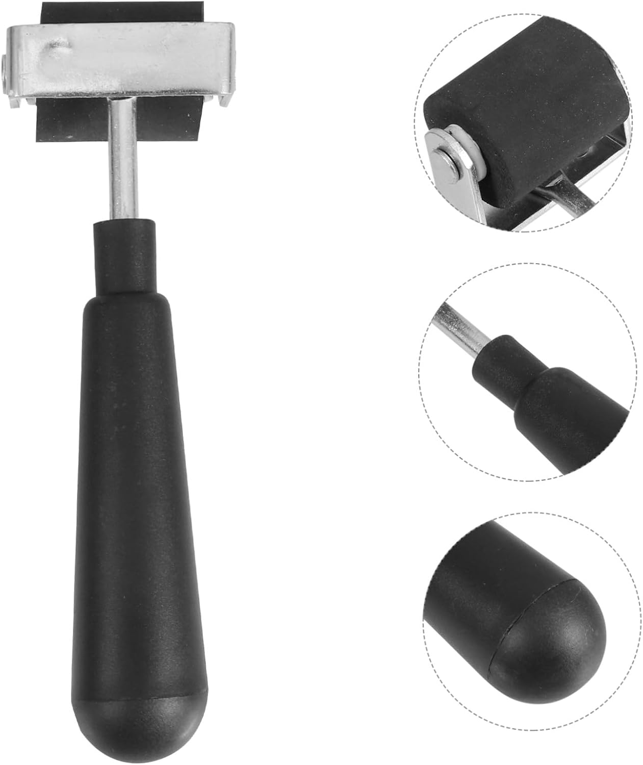 Black Rubber Printmaking Roller for Blocks and Ink Application 1.5 Inch