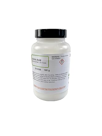 ALDON Innovating Science Citric Acid Monohydrate Granules, 100g - Laboratory Grade - The Curated Chemical Collection