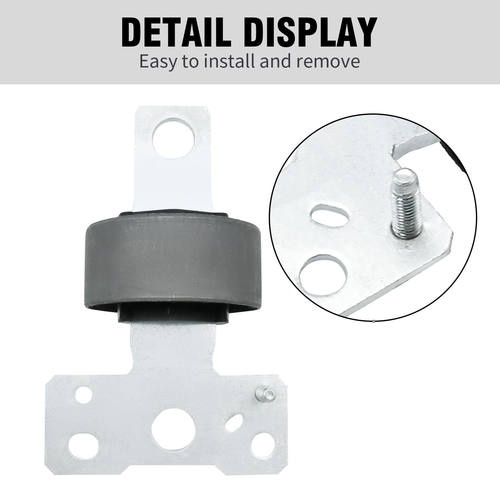 Hoypeyfiy 2 Stück 1566810 Hintere Hinterachslenker/Querlenkerbuchsen links und rechts, Ersatz für Ford Mondeo Mk4 S-Max Galaxy (Wa6), ersetzt 6G915K896BA 1566837