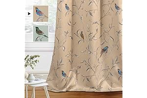 H.VERSAILTEX Blackout Curtains: Beautify Your Home with Bird-Themed Rustic Charm