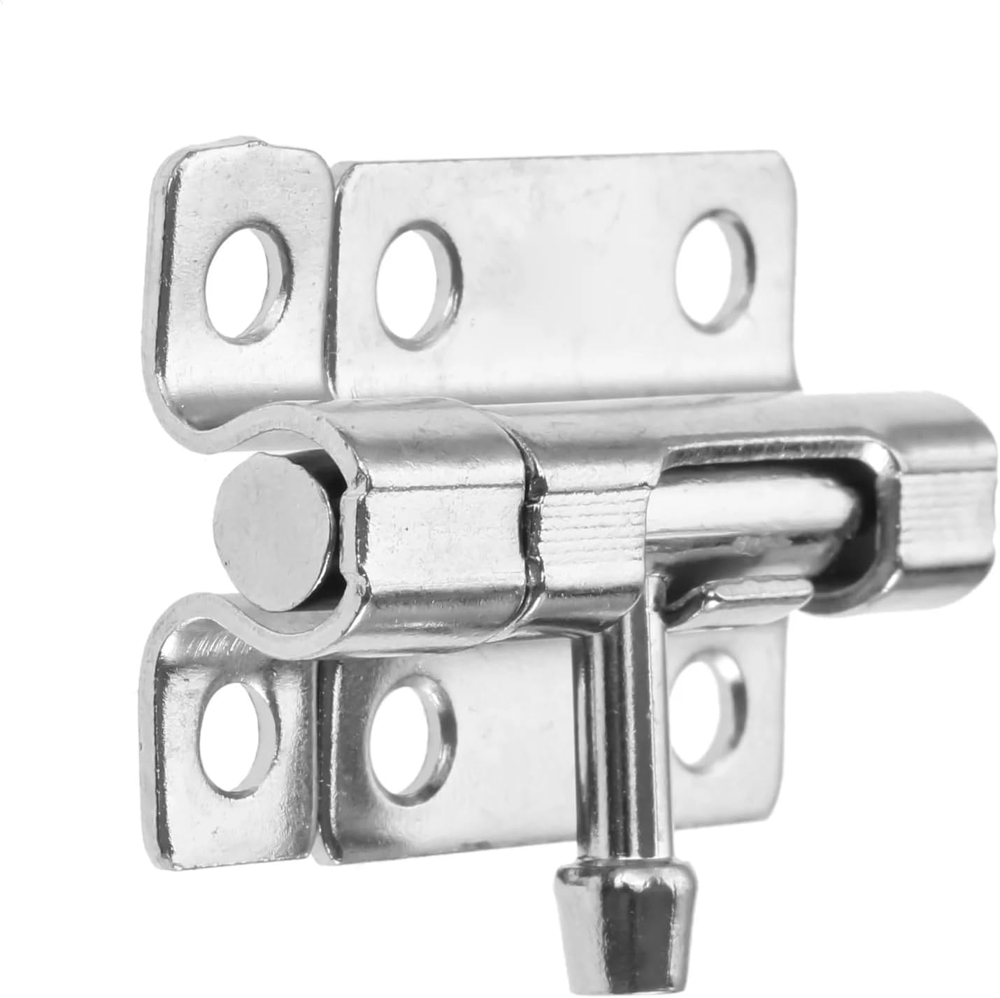 41x30mm Silver Metal Door Bolts Latch Solid Sliding Bolt Latch Hasp Staple Gate Safety Lock Door Hardware with Screws 1Pcs