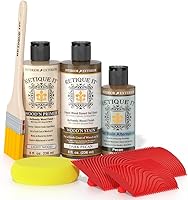 Vista 101 de Retique It Kit de acabado para encimera de madera – Vaya más allá de la imitación de madera con imprimación base de madera líquida y tintura en gel