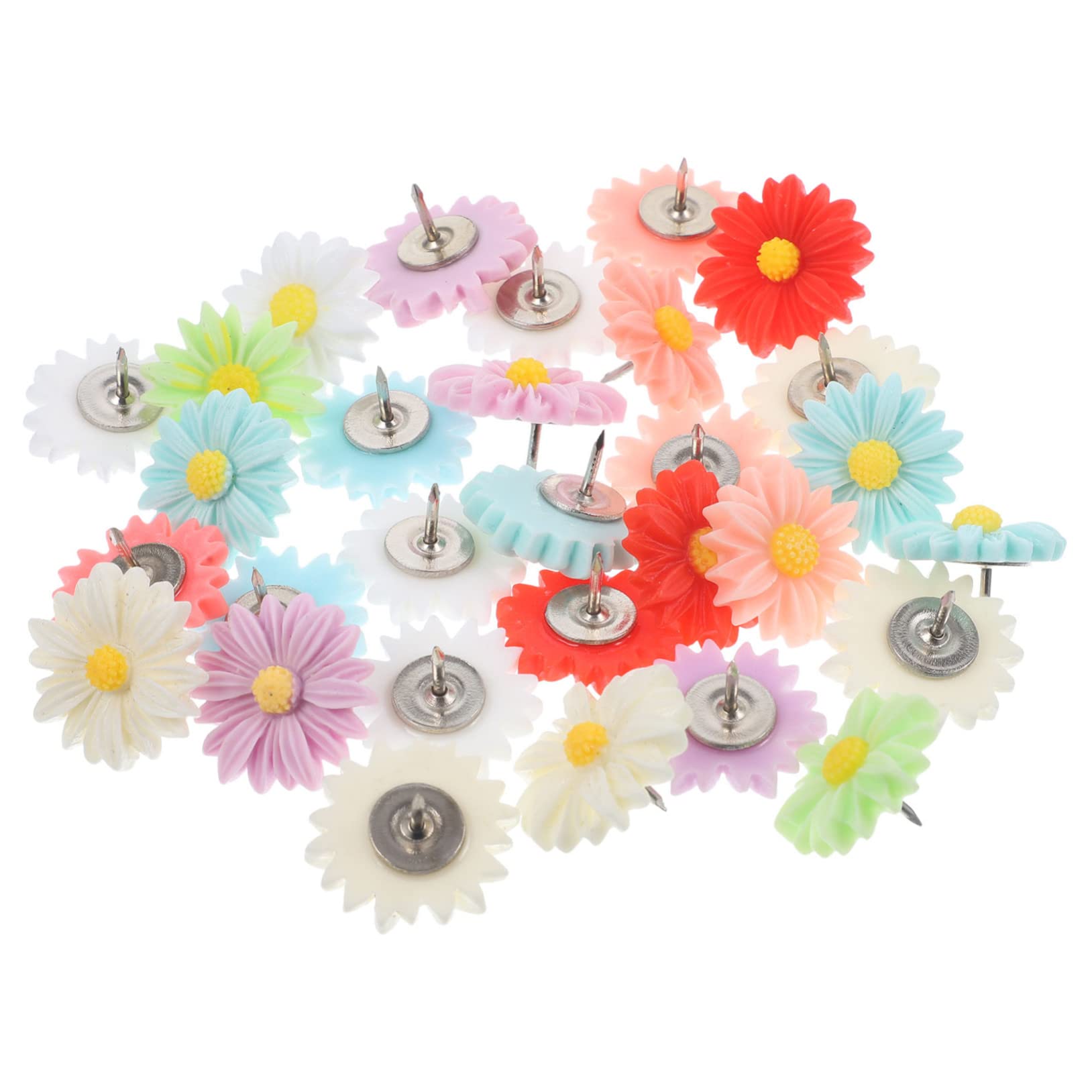 VILLCASE 3 Set Di Eleganti Puntine Da Disegno A Forma Di Fiore Per Lavagna Puntine Da Disegno Per Puntine Da Disegno Da Parete Per 30 Pezzi*3