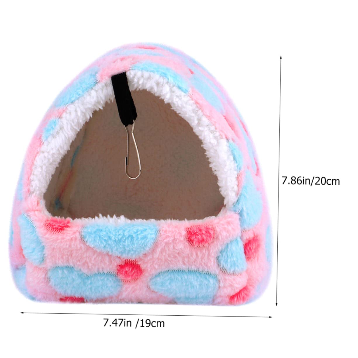 Mipcase 4 Piezas Cama Pequeña Invierno Cálido Hámsteres En Roedores Escondite Jugando Calentamiento Polar Térmico L Descansando Enano Hogar Rata Calor Colgando con Cerdo