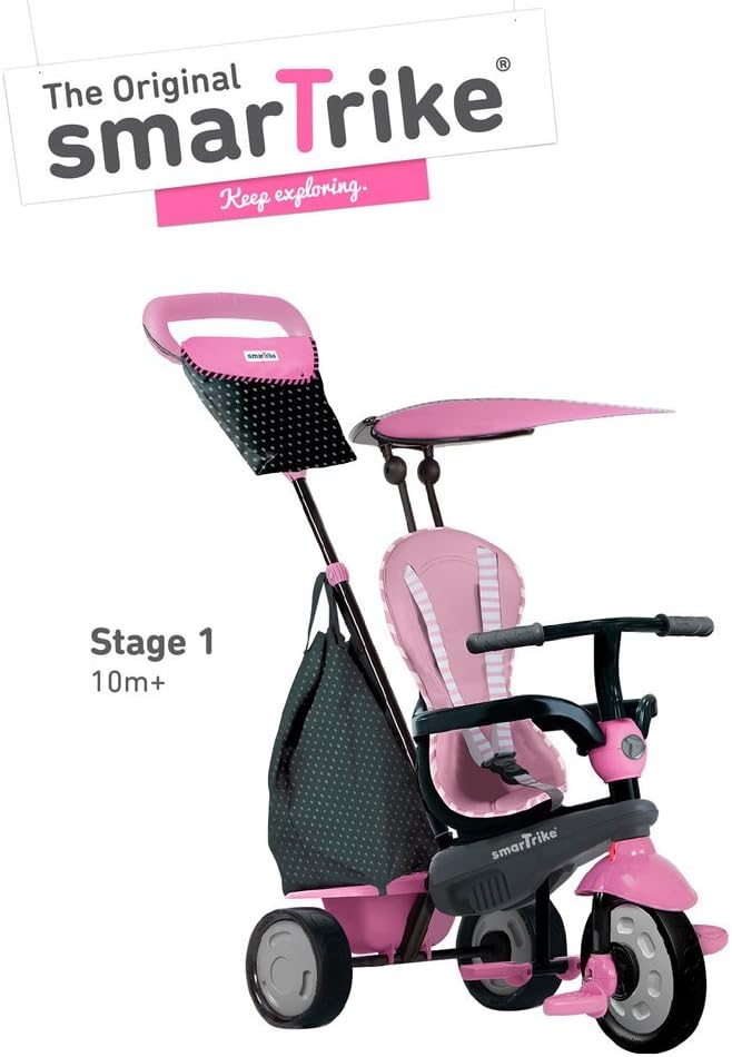 smarTrike Shine 4 in 1 Baby Tricycle - Pink