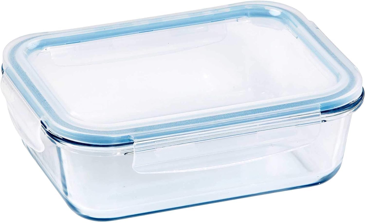 Checkmart Transparent Glass Food Storage Container Set With Airtight Lids - Meal Prep And Lunch Box (1)