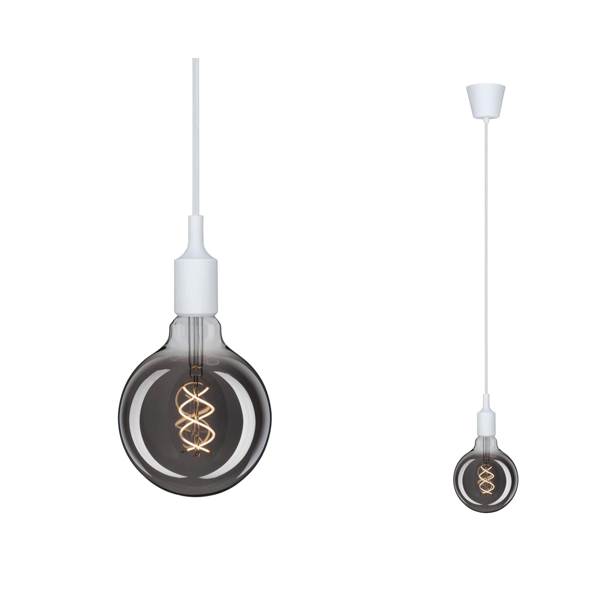 Paulmann 50383 Pendant luminaire Neordic Ketil max. 20 watt Pendant lamp White Ceiling lamp Silicone, Plastic Pendant luminaire E27 - Image 2