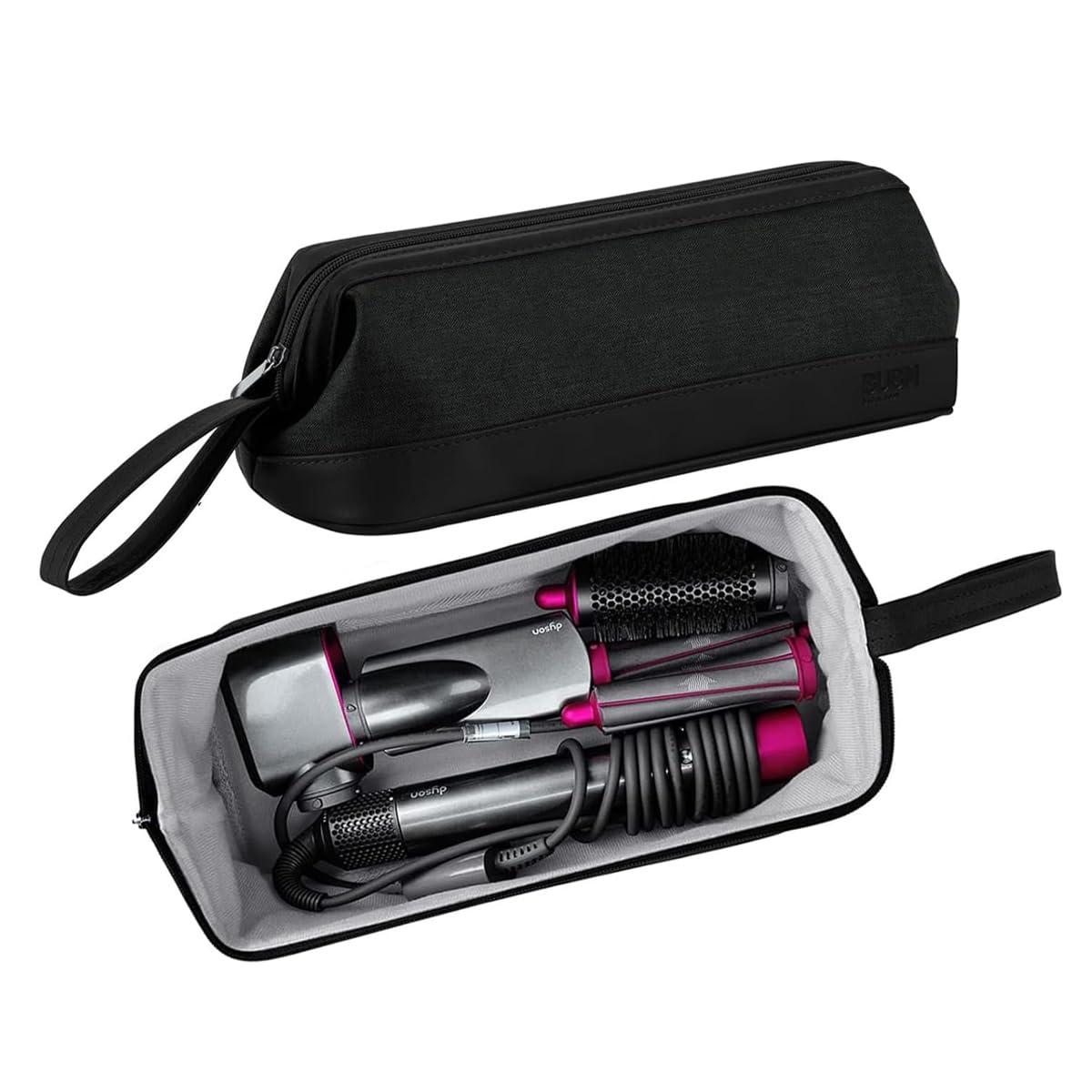 MAYCREATE® Hair Tools Travel Bag for Dyson/Shark Flexstyle Carrying Case Portable Shark Hair Air Wrap Dryer Case Waterproof Dustproof Flat Curling Iron Travel Organizer, Black-image-20