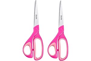 Left-Handed Teen Scissors: 8.5" Purple Sewing and Craft Scissors