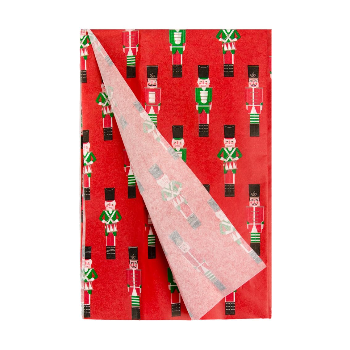 Talking Tables 4 x Nutcracker Themed Tissue Paper Sheets for Xmas Presents Food Hampers | Festive Wrapping for Kids or Adults | Plastic Free & Recyclable at Home | 70cm x 50cm