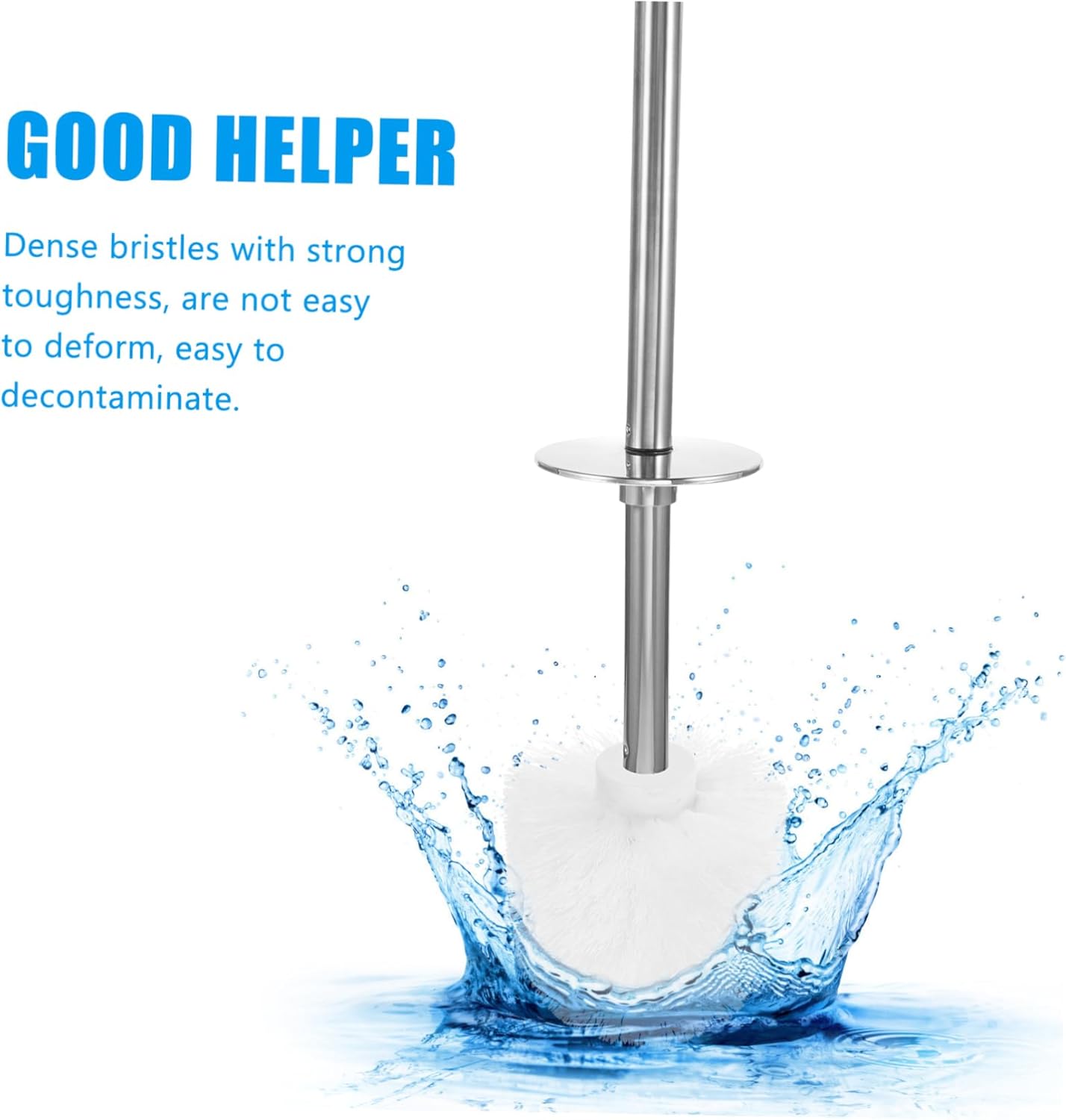 Beaupretty 4 Pack Toilet Brush Replacement Heads Bathroom Cleaning Tools Easy Install Brush Refills for Home Restroom Cleaning