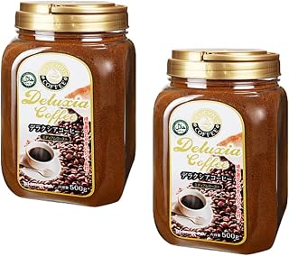 【超特大1kg|约500杯量】德拉克西亚 速溶咖啡 500g×2个套装|越南原装进口 中度烘焙|大容量性价比强 热&冰OK 业务用尺寸