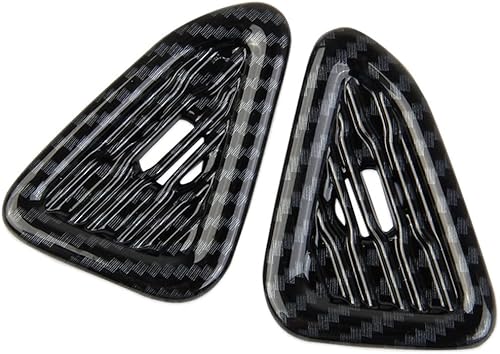 Miniatura 3 de Cubierta de anillo de sonido de altavoz pequeño para puerta de fibra de carbono para Chevrolet Corvette C8 2020-2025