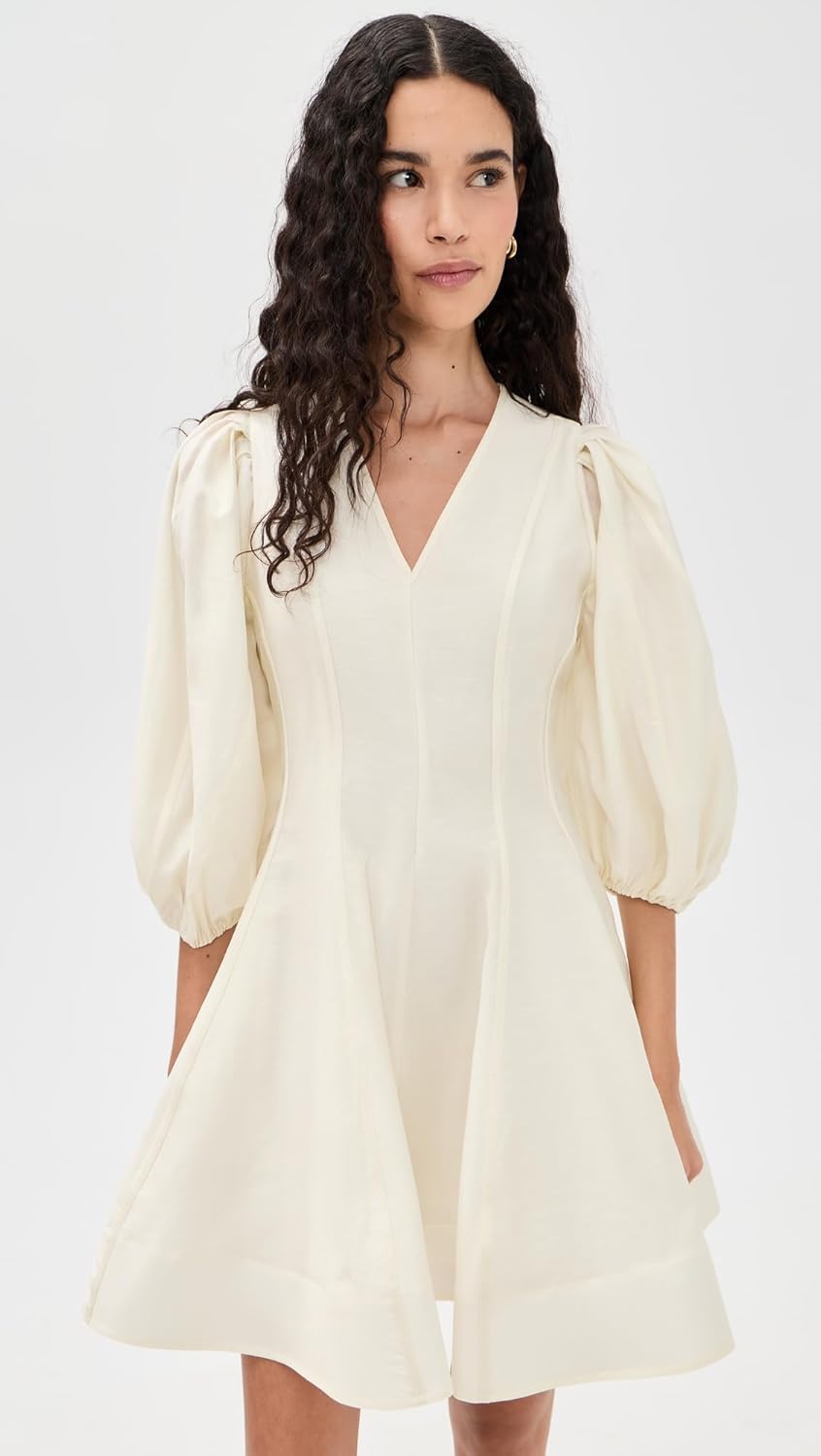 English Factory Women's Puff Sleeve Flare Mini Dress - Image 2