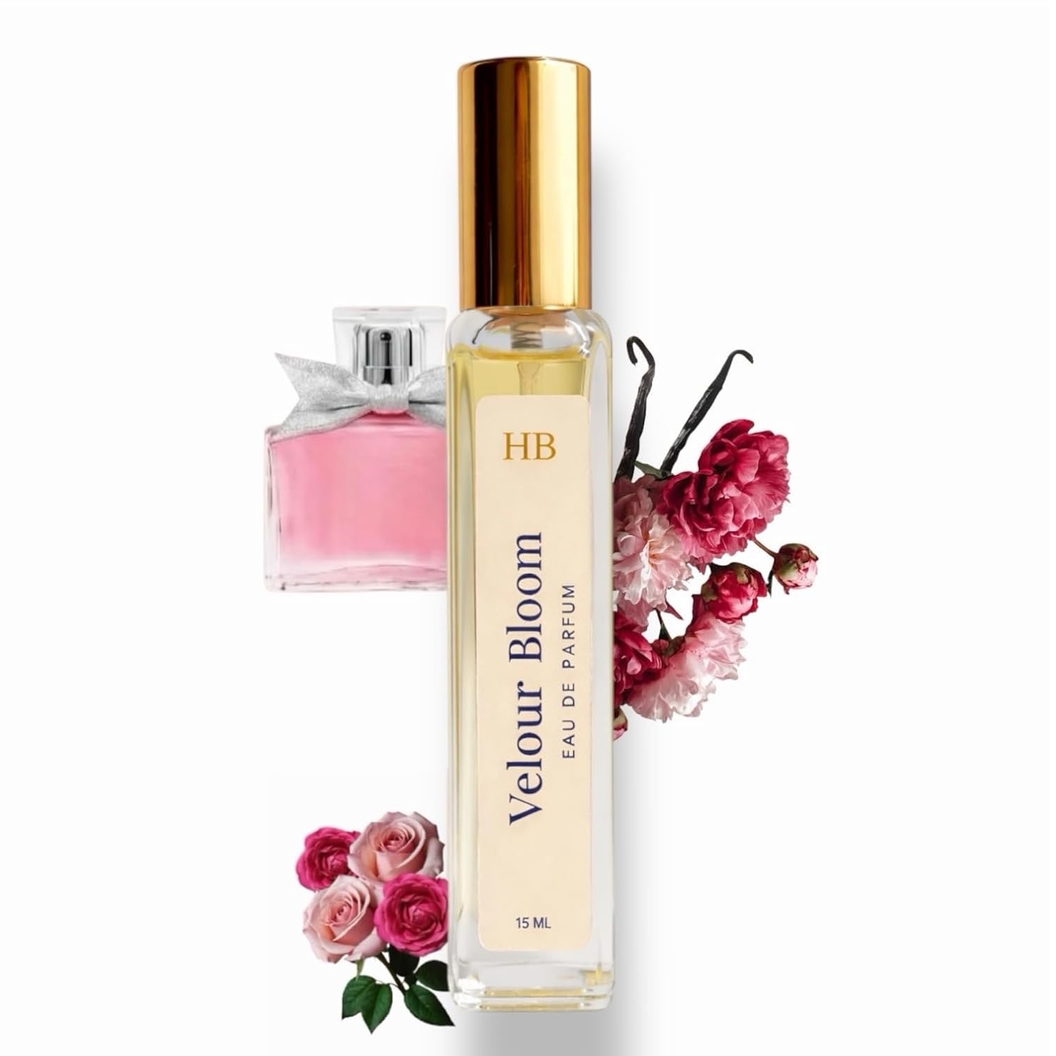 Velour Bloom Eau de Parfum 50ml for Women – Miss D Style Designer Dupe, Luxury Floral Rose Patchouli Fragrance Alternative, Long Lasting High End Inspired Perfume