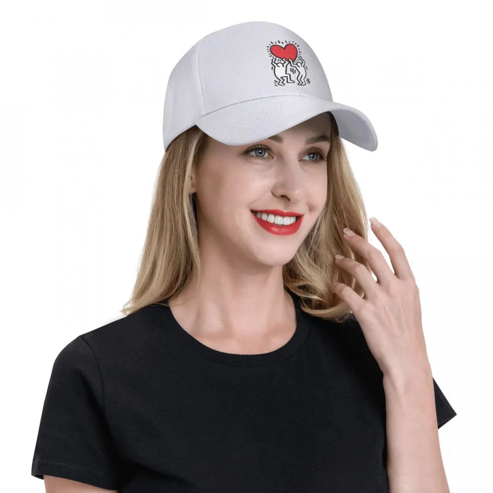 Berretto Punk Haring Unisex – Cappello Da Baseball Con Graffiti Astratti Geometrici – Regolabile, Traspirante, Per Uomo E Donna - 2