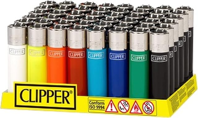 Clipper Micro - Pack of 5 - Lighter Assorted Colours & Designs