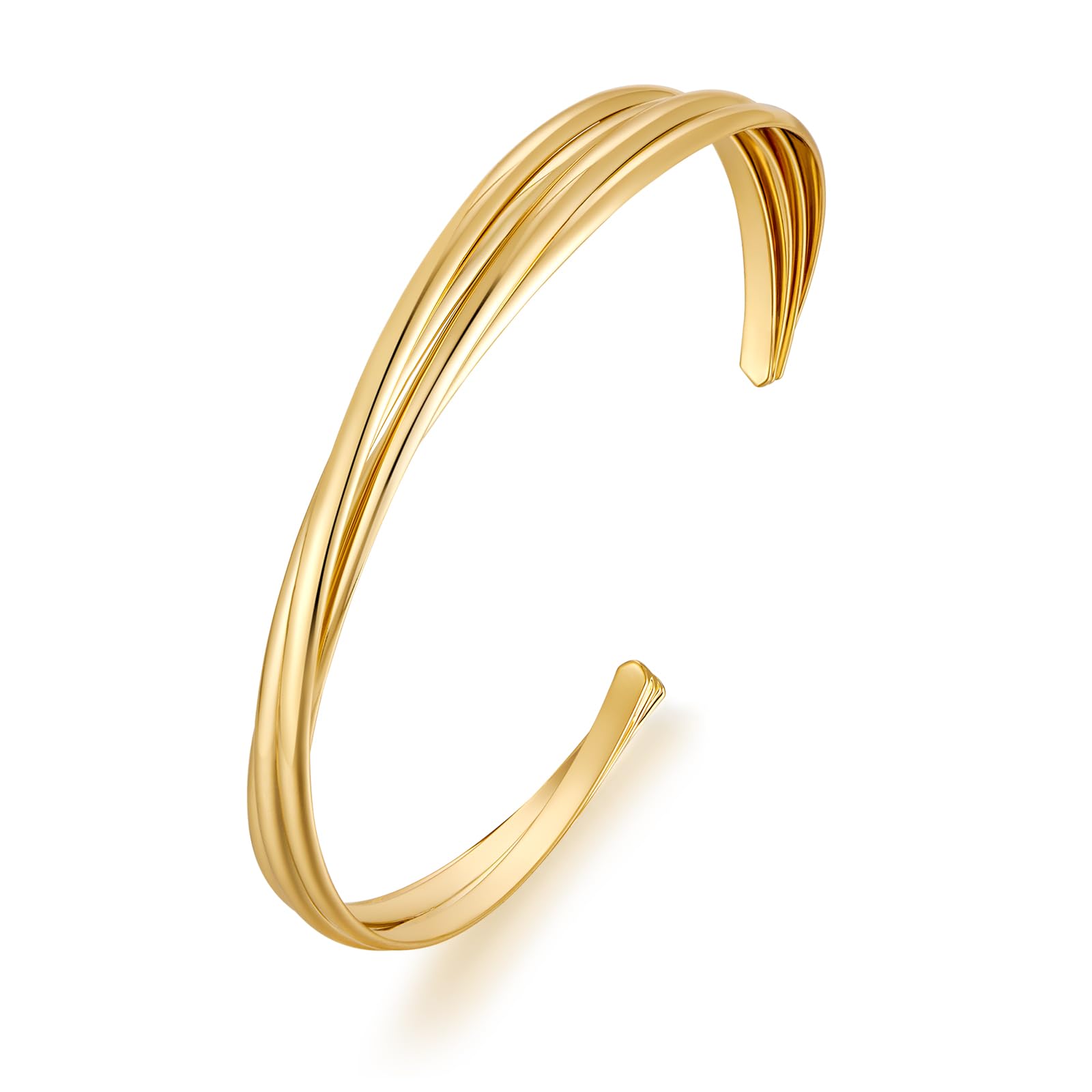 MUYAN Gold Vintage Statement Open Cuff Bracelets for Women Bangle Bracelet Boho Jewelry