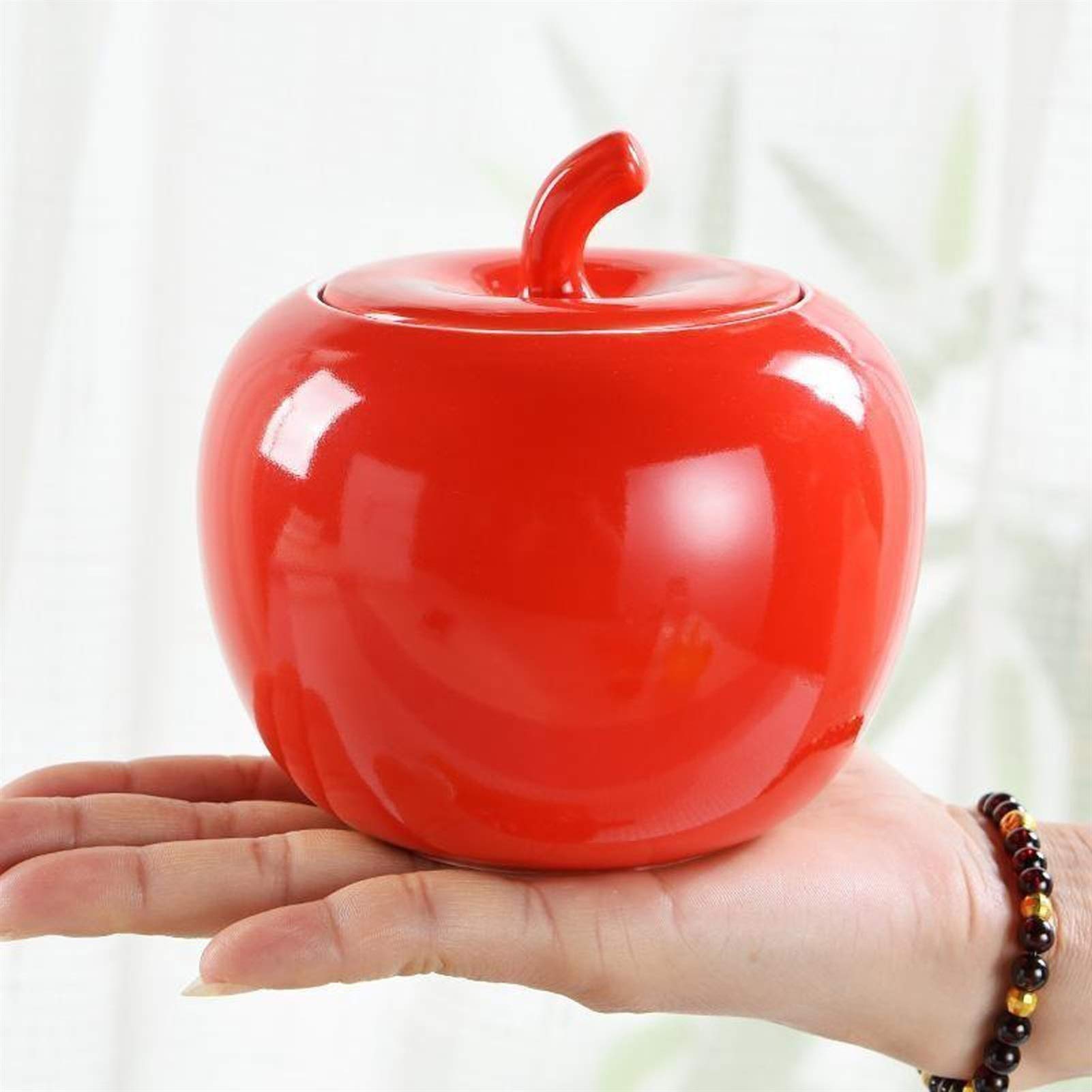 Sucrier Sucriers avec couvercle Boîte à thé anti-poussière Bol à bonbons Bol à sel Bol à sucre scellé en céramique Beau bol à sucre pratique et pratique Pot à bonbons Bocaux, une couleur - Taille uniq