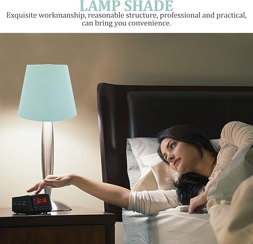 Miniatura 8 de Apliques de pared, pantalla de tela, pantalla pequeña, lámpara de araña para lámpara de mesa para el hogar, oficina, mesita de noche y luz de suelo,