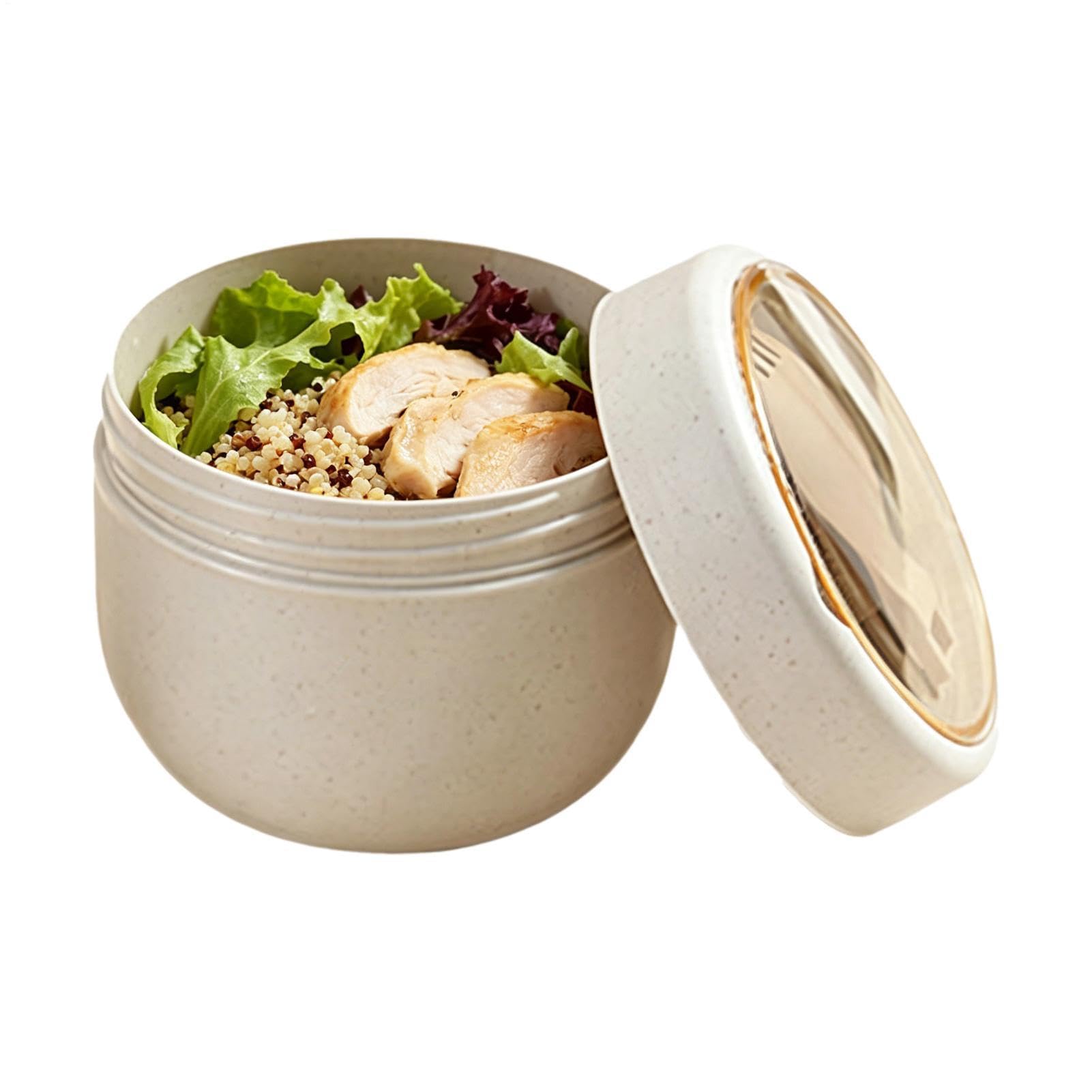 Tarro portátil de almacenamiento de alimentos de 600 ml ideal para pícnic, camping y oficina