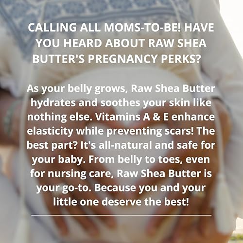 Miniatura 4 de Manteca de karité sin refinar, orgánica, superior, grado A, 100 % planta natural con base vegana, 16 onzas de Raw African Ivory