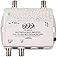2-Port Bi-Directional Cable TV HDTV Amplifier Splitter Signal Booster with Passive Return Path