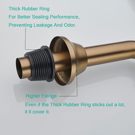 Brass P Trap 1 1/4 Sink Drain Pipe with Slip Joint Extension Tub
