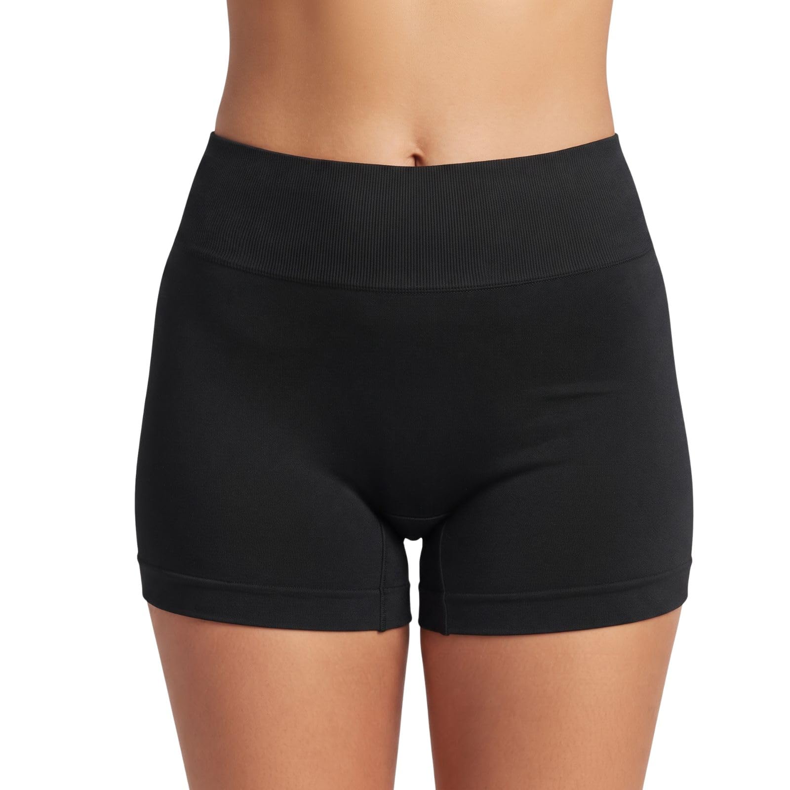 Women’s Seamless Boyshort Panty | Cloud Rib Soft Stretch Underwear for Women | Girls’ High-Waist Full Coverage Ribbed Boyshorts | Comfortable Breathable Panty for Wear-image-15