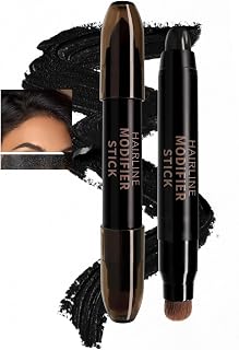 Hairline Pen, Instant Gray Coverage & Hair Loss Cover, Concealer for Thin Hairlines, Eyebrows & Beard Line, Long Lasting, Sweatproof, Waterproof & Quick Coloring, Washable, 01# Black