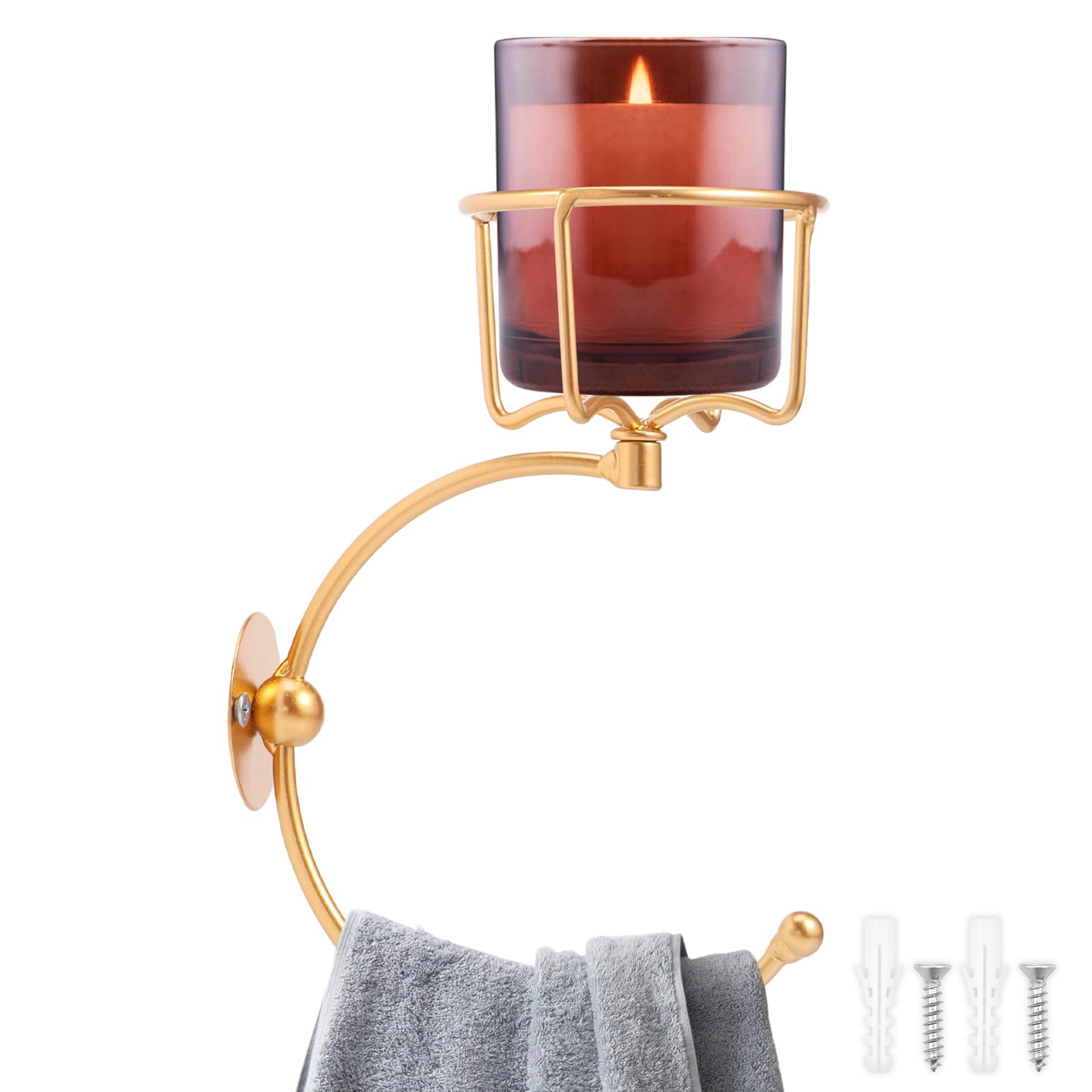 Porte-serviettes Déco En Corde De Chanvre Et Fer - Style Rustique Et Marin - Parfait Pour Salle De Bain Ou Cuisine Campagne
