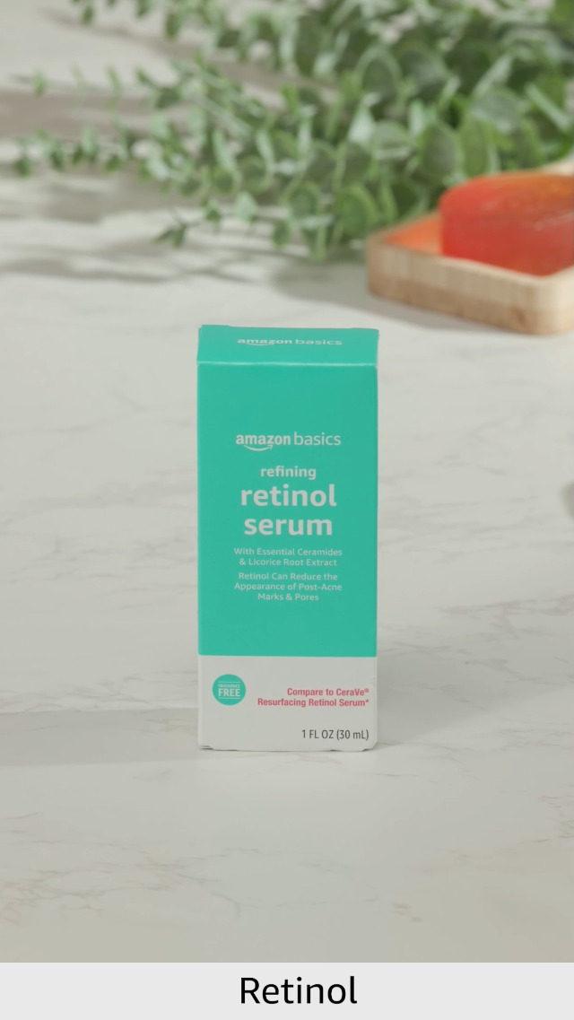 Amazon.com: Amazon Basics Retinol Serum for Face, Pore Minimizer