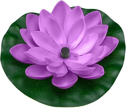 Solar Fountain for Bird Bath, 1.2W Free Standing Floating Lotus Solar Powered Water Fountain with 6 Nozzles,Solar Water Pump for Pool,Garden,Pond,Fish Tank,Outdoor Decorations