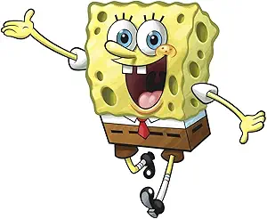 RoomMates RMK1406GM Spongebob Squarepants Peel and Stick Giant Wall Decal , Yellow