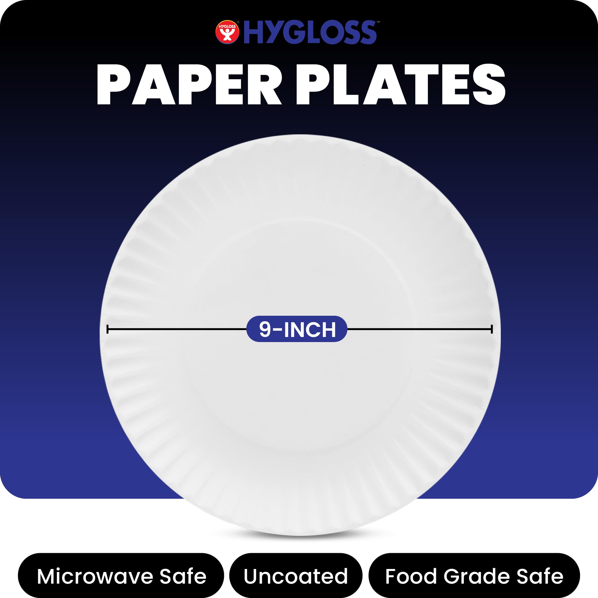 Hygloss Plates Papel decorativo (69259) 9"/22,9 cm