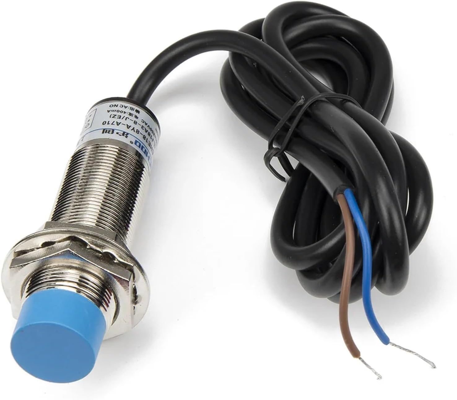 M18 8mm Sensing Two Wires NO NC DC 6-36V LJ18A3-8-Z/EX DX AC 36V 90-250V 380V LJ18A3-8-J/EZ DZ inductive Proximity Sensor Switch(AC 380V 2 Wires NC)