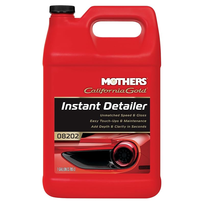 Quick detailer automotivo Mothers California Gold para retoques e barra de argila, 3,8 L (08202)