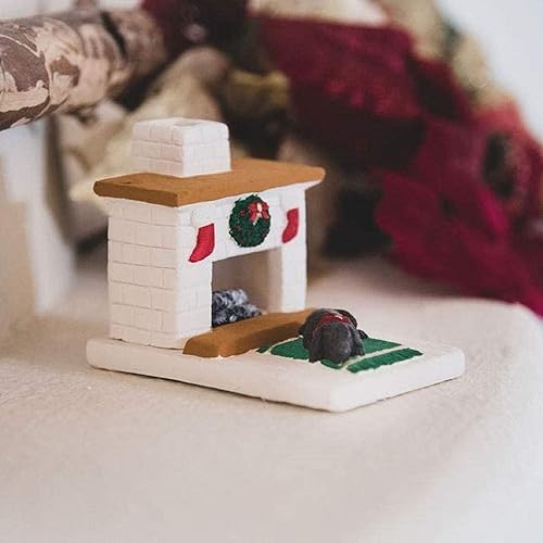 Miniatura 8 de Incienso De Santa Fe incensario con forma de cabaña de troncos, con incienso de madera de pino natural