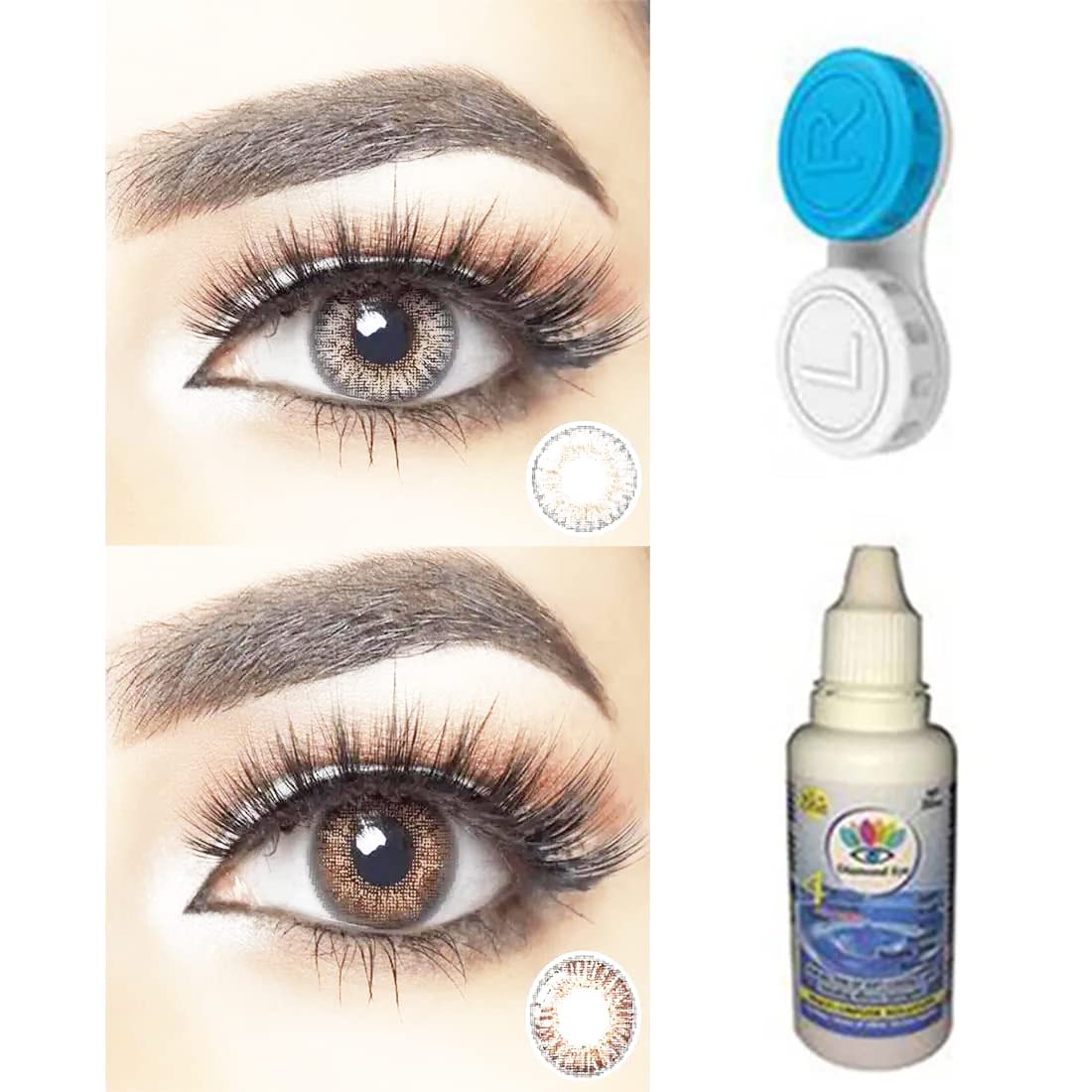 Diamond Eye Monthly Disposable Contact Lenses Honey & Grey Color (Pack of 2) (B0B4SP83K9) Amazon Price History, Amazon Price Tracker