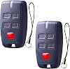 2 Pack Garage Door Remote Control for BFT MITTO B2, 433.92MHZ Electric Gate Fob, 4 Channels Garage Door Remote Fit for Rolling BFT Mitto 2, Kleio, Ghibli, TRC 2, TR (2PCS)