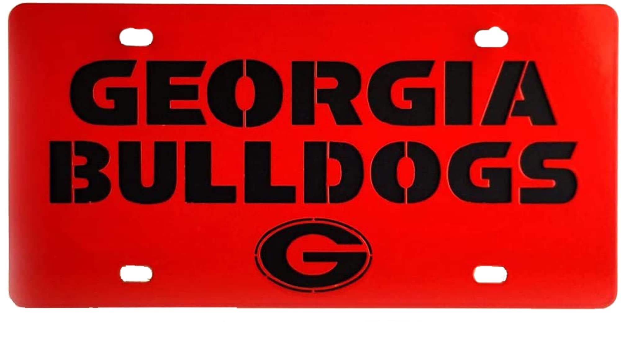 Georgia Bulldogs Steel Automotive Plate