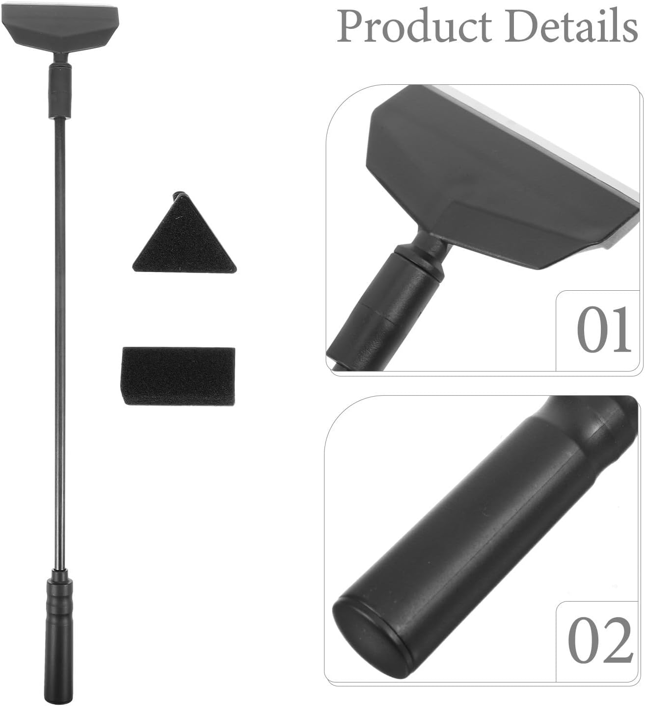 TEHAUX Aquarium Scraper Brush with Comfortable Grip and Ergonomic Design Plastic Fish Tank Cleaning Tool for Efficient and Fish Tank Maintenance
