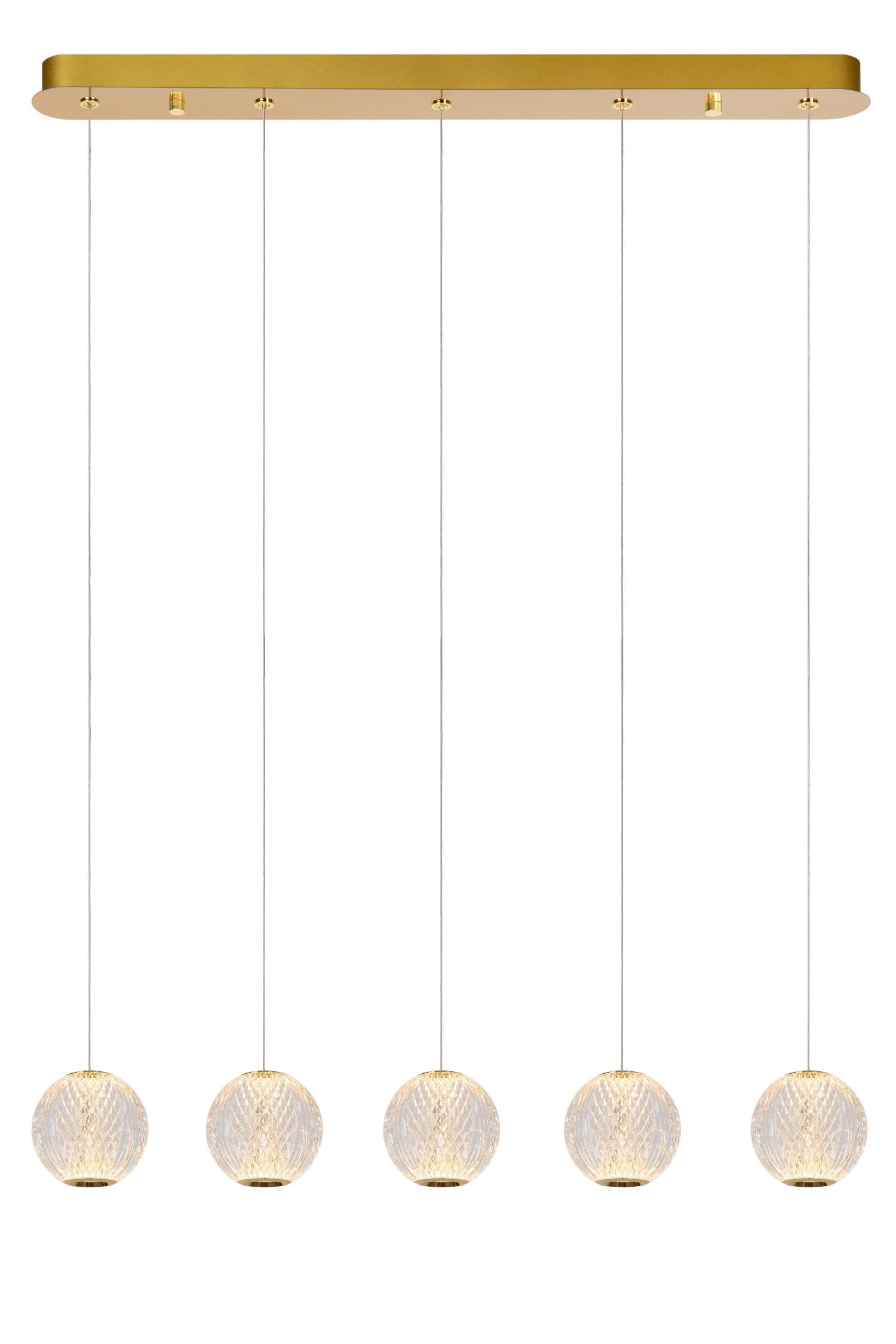 LUCIDE CINTRA - Pendant Light - LED Dim. - 5x4,7W 2700K - Transparant