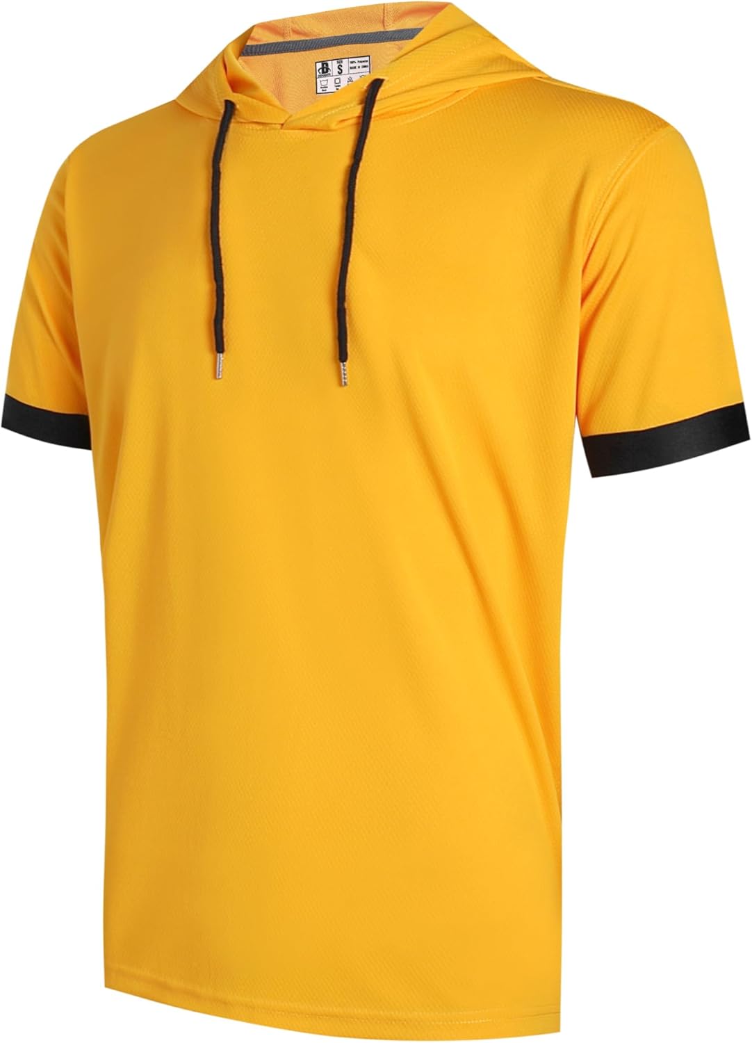 DEHANER Mens Lightweight Athletic Short Sleeve Hoodies Workout Sport Sweatshirts So...